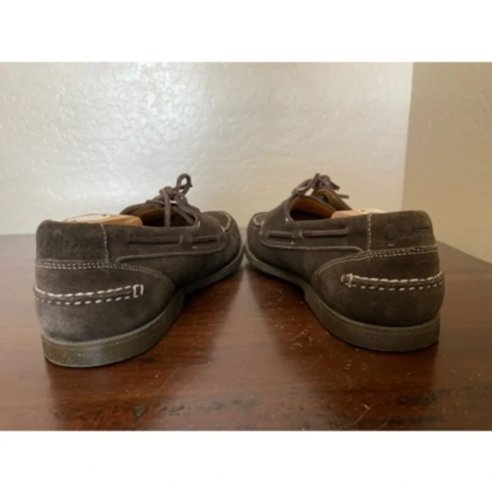 Cole Haan Mens Dominick Boat Shoes Gray Moc Toe Lace Up 12 M